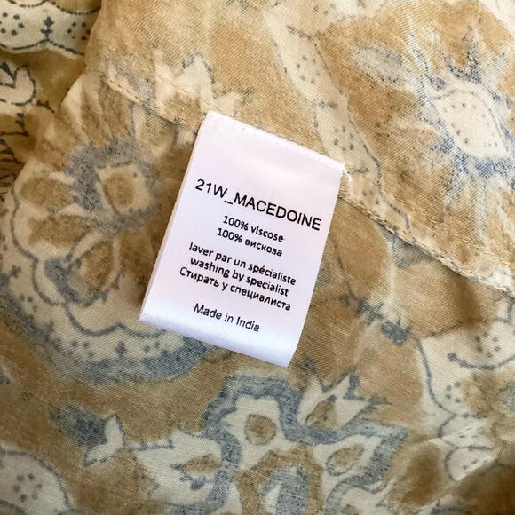 Mes Demoiselles Macadonie Silky Oversized Peasant Blouse M 6/8 NWT $275 - Picture 12 of 13